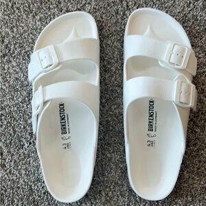 Birkenstock Unisex White EVA Arizona Two-Strap Sandals